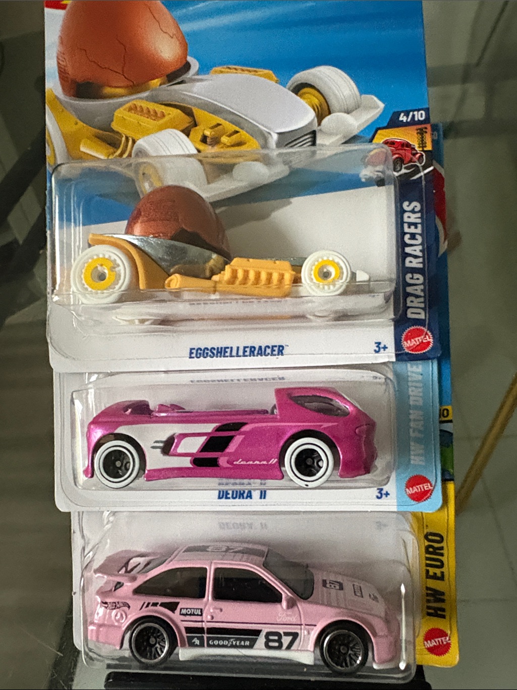 Mattel Hot Wheels Deora Ii & Pink Rally Car Set - Pink, Yellow, White